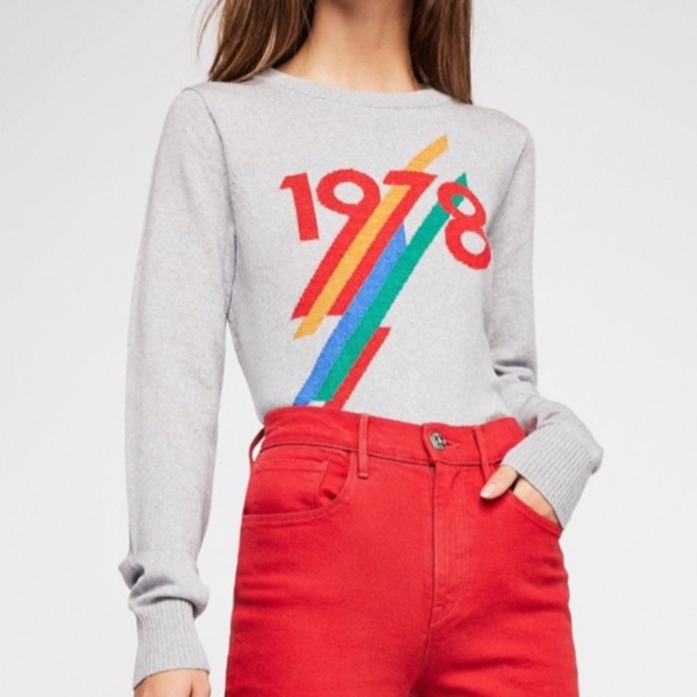 Free people Fearless Crew 100% merino wool sweater